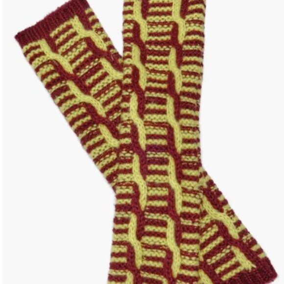 Free People "Mariella" Cable Knit Arm Warmers, OS, NWT - Picture 2 of 3